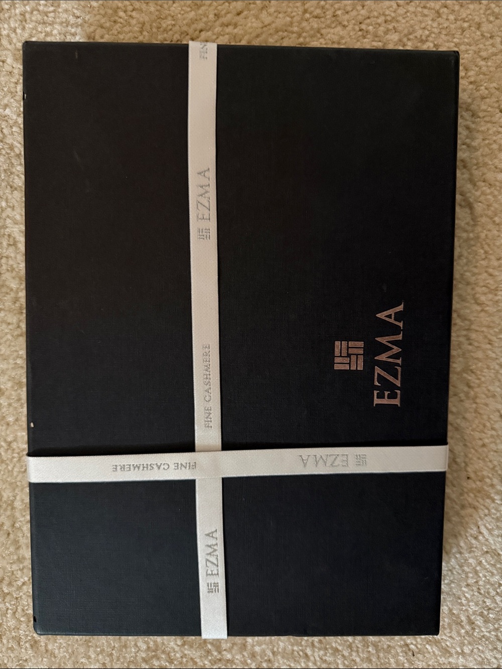 EZMA Fine Cashmere Luxury Striped Scarf Wrap Stole NIB - Picture 4 of 5